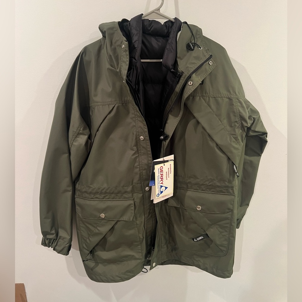 Brand New Vintage Gerry Parka jacket with built in down vest.